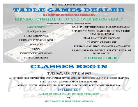 table games dealer skills.